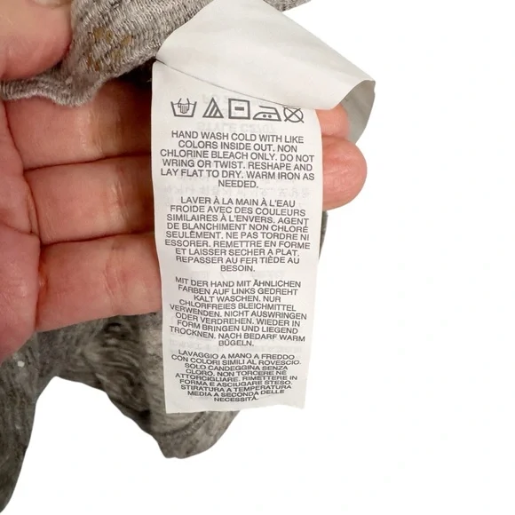 J. CREW GRAY GOLD SPECKLED 100% LINEN TEE SHRT SZ S - Picture 9 of 9